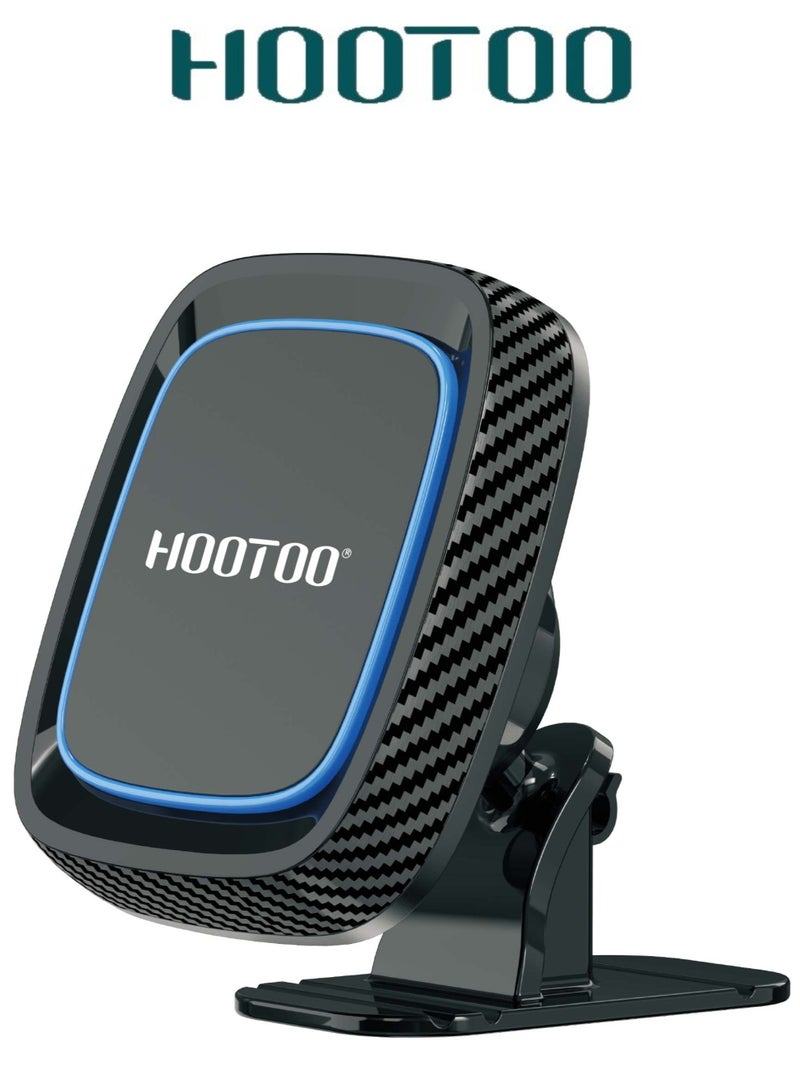 HooToo A strong magnetic car phone holder with 360-degree rotation. The magnetic phone holder is easy to mount on the dashboard or even the air vent. car mobile holder easy to use with one hand. It includes a car phone holder with a mounting bracket. mobile holder car  compatibles with all devices. - Image 1